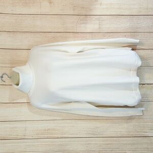 French Connection Oversized Cowl Neck Tunic Sweater White
